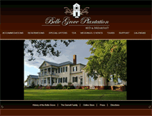 Tablet Screenshot of bellegroveplantation.com